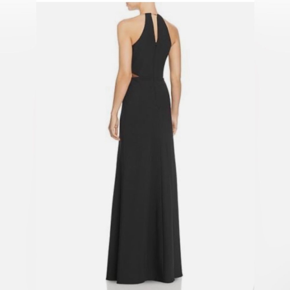 JS COLLECTION GOLD RING BLACK GOWN - Picture 4 of 5